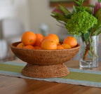 Kouboo La Jolla Rattan Fruit Bowl, Large, Honey-Brown