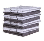 AMOUR INFINI Terry Dish Cloth | Set of 8 | 12 x 12 Inches | Super Soft and Absorbent |100% Cotton Dish Rags | Perfect for Househ