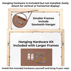 27X40 Natural Wood With White Mat | 30X43 Frame Matted To 27X40 | Display Your Picture Under Uv Acrylic Shatter Guard Front, Wit