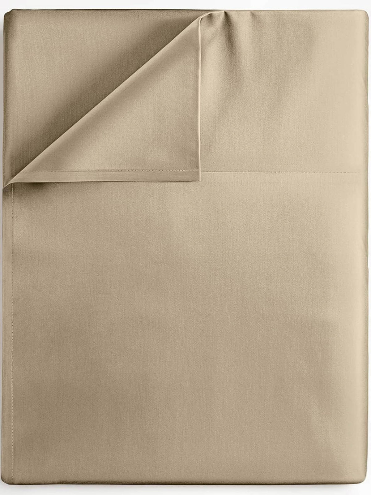 Twin Xl Size Flat Bed Sheet - Hotel Luxury Single Flat Sheet Only - Wrinkle Free & Fade Resistant Flat Sheet - Extra Soft, Breathable Bedding For Women, Men, Kids & Teens - Cream Flat Sheet Only