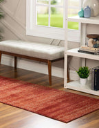 Unique Loom Del Mar Collection Area Rug - Lucille (2' X 8' Runner, Terracotta/ Red)