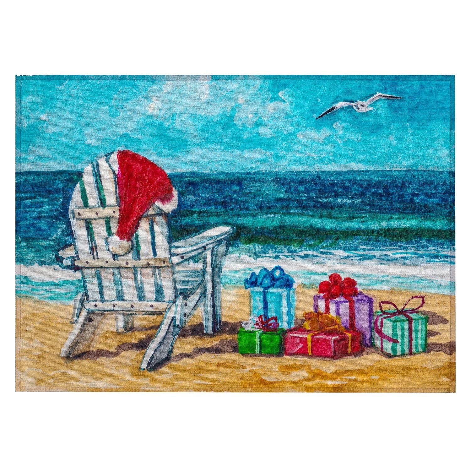 Wonderland Wn9 Blue Seasonal Rug Rectangle 5' X 7 ' 6"