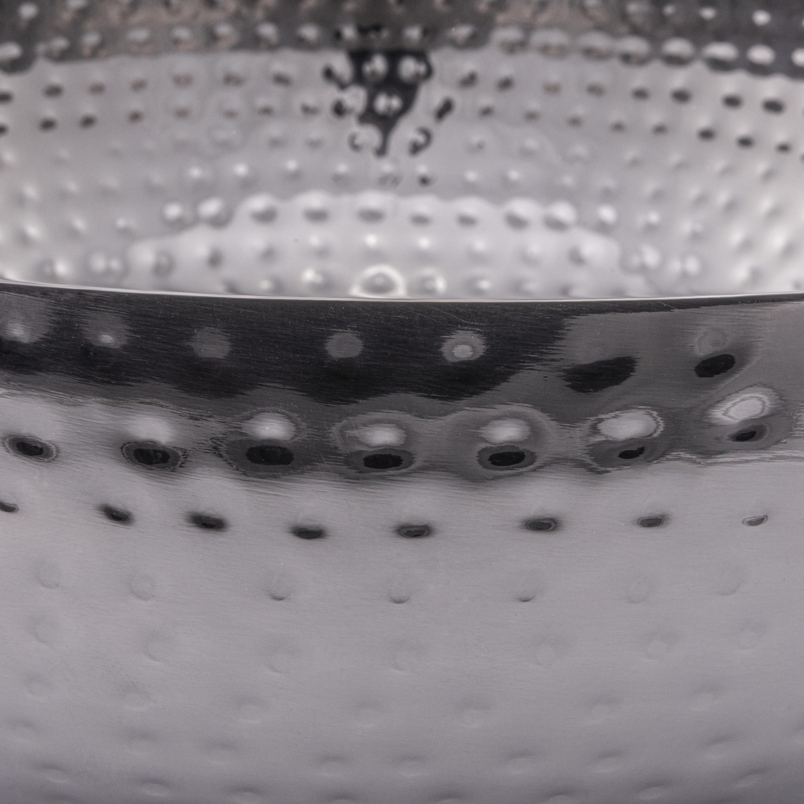 Creative Co-Op Metal Bowl, Oxidized Silver