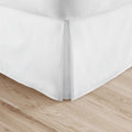 Linen Market Pleated Bed Skirt, King, White