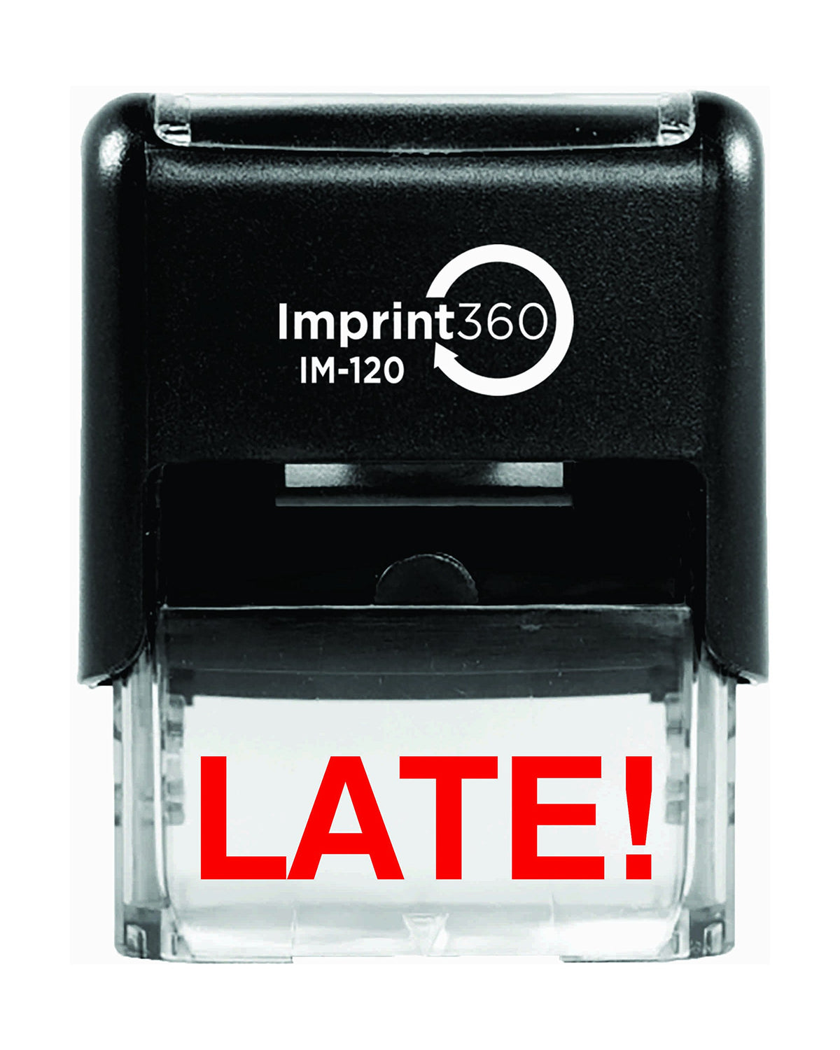 Supply360 As-Imp1049 - Late, Heavy Duty Commerical Quality Self-Inking Rubber Stamp, Red Ink, 9/16 ' X 1-1/2 ' Impression Size
