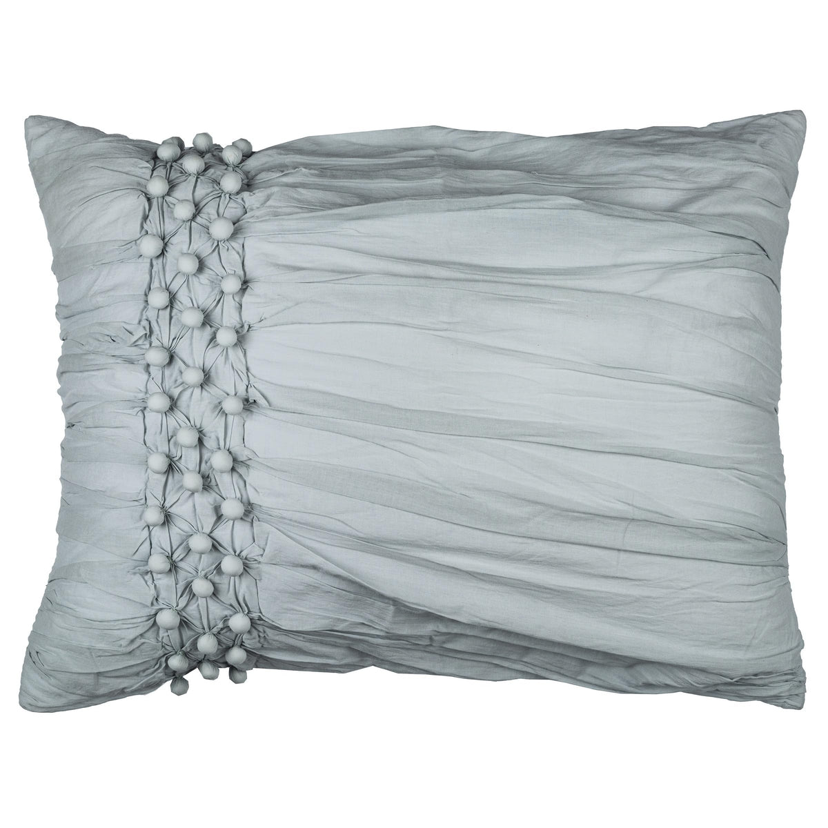 Rizzy Home Chelsea Cane 20" x 36" Cotton King Sham in Salt Blue