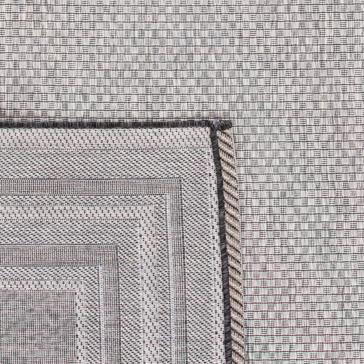 Safavieh Courtyard Collection 6'7' X 9'6' Light Grey/Black Cy8475 Indoor-Outdoor Waterproof Easy-Cleaning Patio Backyard Mudroom Area-Rug