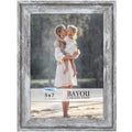 Icona Bay 5x7 Azure Gray Picture Frame, Cape Cod Style 5 x 7 Photo Frame, Table Top or Wall Mount, Bayou Collection