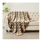 FY FIBER HOUSE Throw Blankets with Heart Checkered,Soft Warm Blankets for Lover Mom Father Gifts,Washable Lightweight Fuzzy Blan