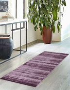 Unique Loom Del Mar Collection Area Rug - Lucille (2'X 8' Runner, Violet)