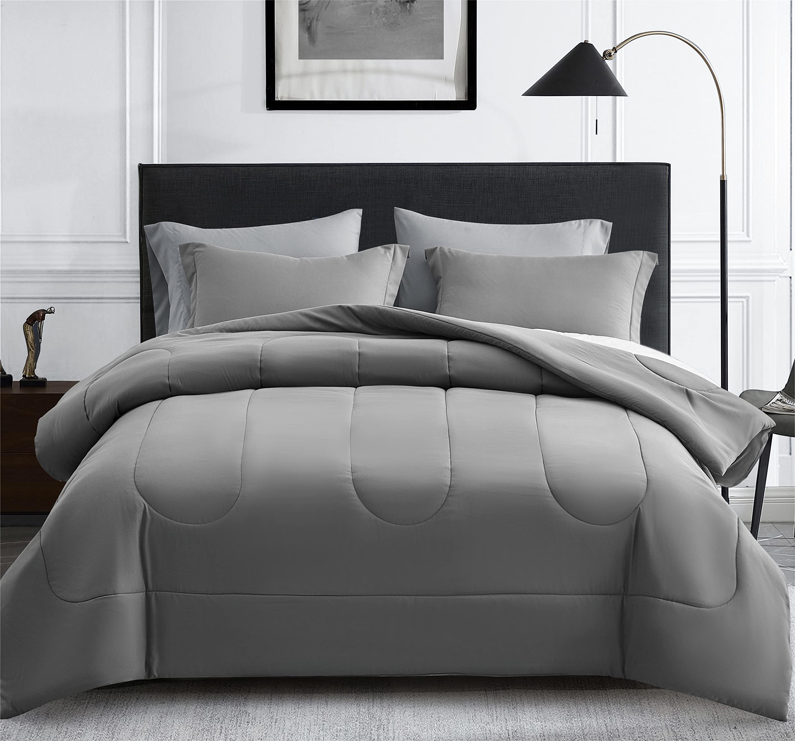 Maple&Stone Twin Xl Comforter Set 5 Pieces Bed In A Bag - Down Alternative Bed Set With Sheets, Pillowcase & Sham, Soft Reversib