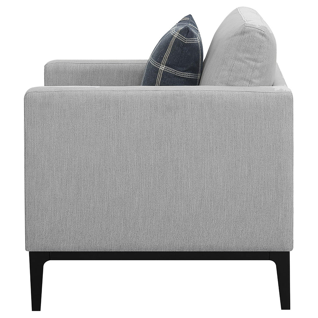 Coaster Home Furnishings Apperson Cushioned Back Arm Chair Light Grey