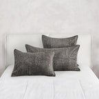 Kosas Home Dimitry 20X26 Velvet And Solid Cotton Standard Sham In Desert Brown