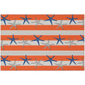 Seabreeze Sz12 Orange Coastal Rug Rectangle 8' X 10'