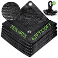 Fotmishu 75%-80% Shade Cloth Anti-Aging 6.5Ftx10Ft Sun Mesh Uv Resistant Net, Sunblock Garden Tarp For Plant Cover, Greenhouse,