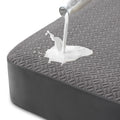 Hanherry 100% Waterproof Mattress Protector Twin Xl Size - Grey, Mattress Cover 3D Air Fabric Cooling Mattress Pad Cover Smooth