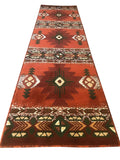 YHSF South West Native American Area Rug C318 (Rust, 2 Feet x 7 Feet)