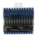 Thornton'S Office Supplies Novice Disposable Medium Point Blue Ink Fountain Pens Pack Of 12 Tos-Dfpblu12M Journaling And Calligr