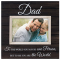 Malden International Designs Sun Washed Words Dad Distressed Black Picture Frame, 4x6, Black