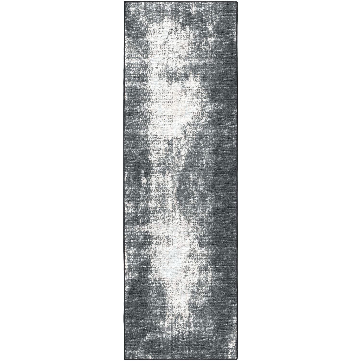 Winslow Wl1 Black Transitional Rug Runner 2' 6" X 12'