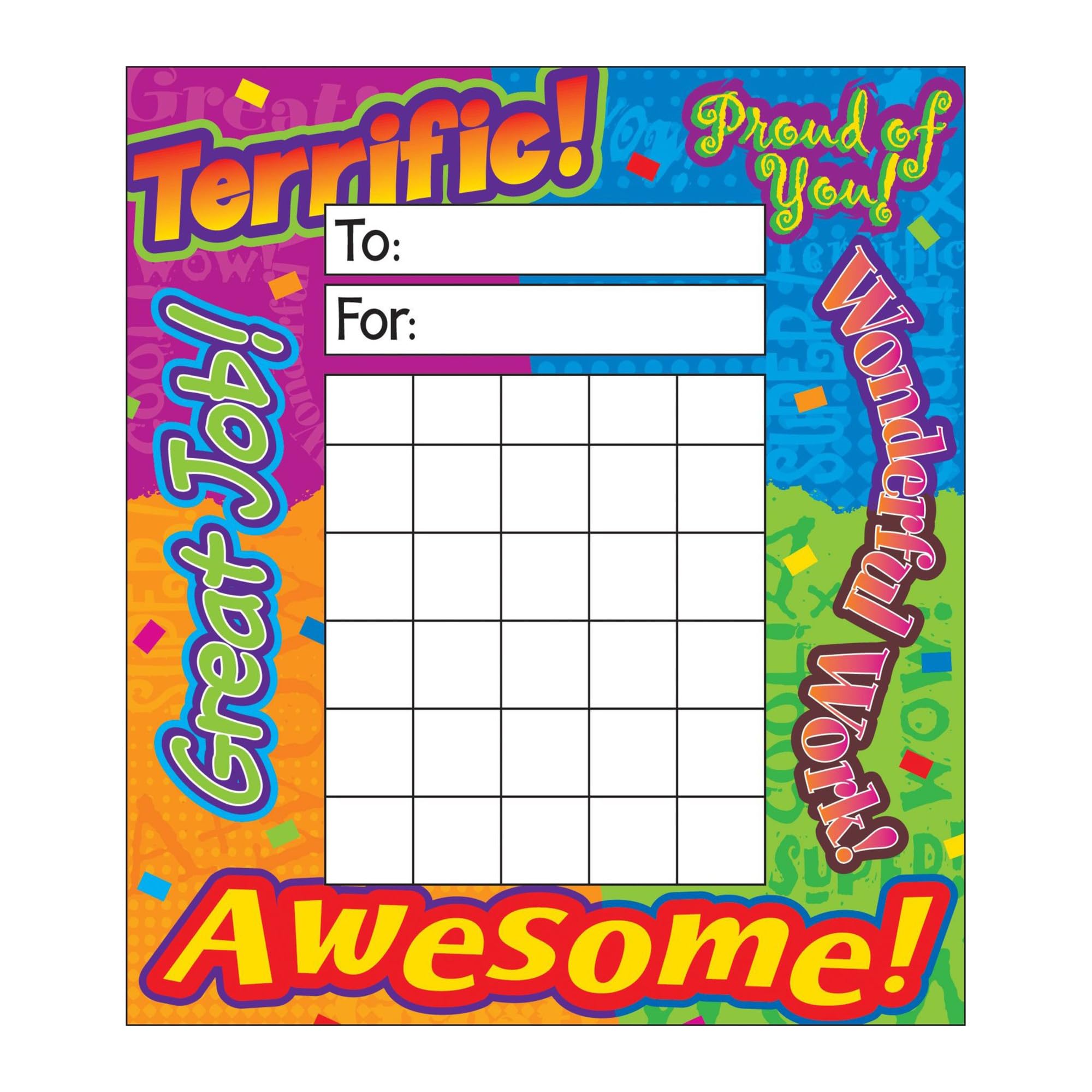 Trend Enterprises, Inc. Reward Words Incentive Pad, 36 Sheets