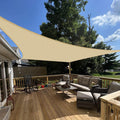 E&K Sunrise 5' X 24' Sun Shade Sail Rectangle Canopy Shade Cover Uv Block For Patio Backyard Garden Outdoor (Sand)