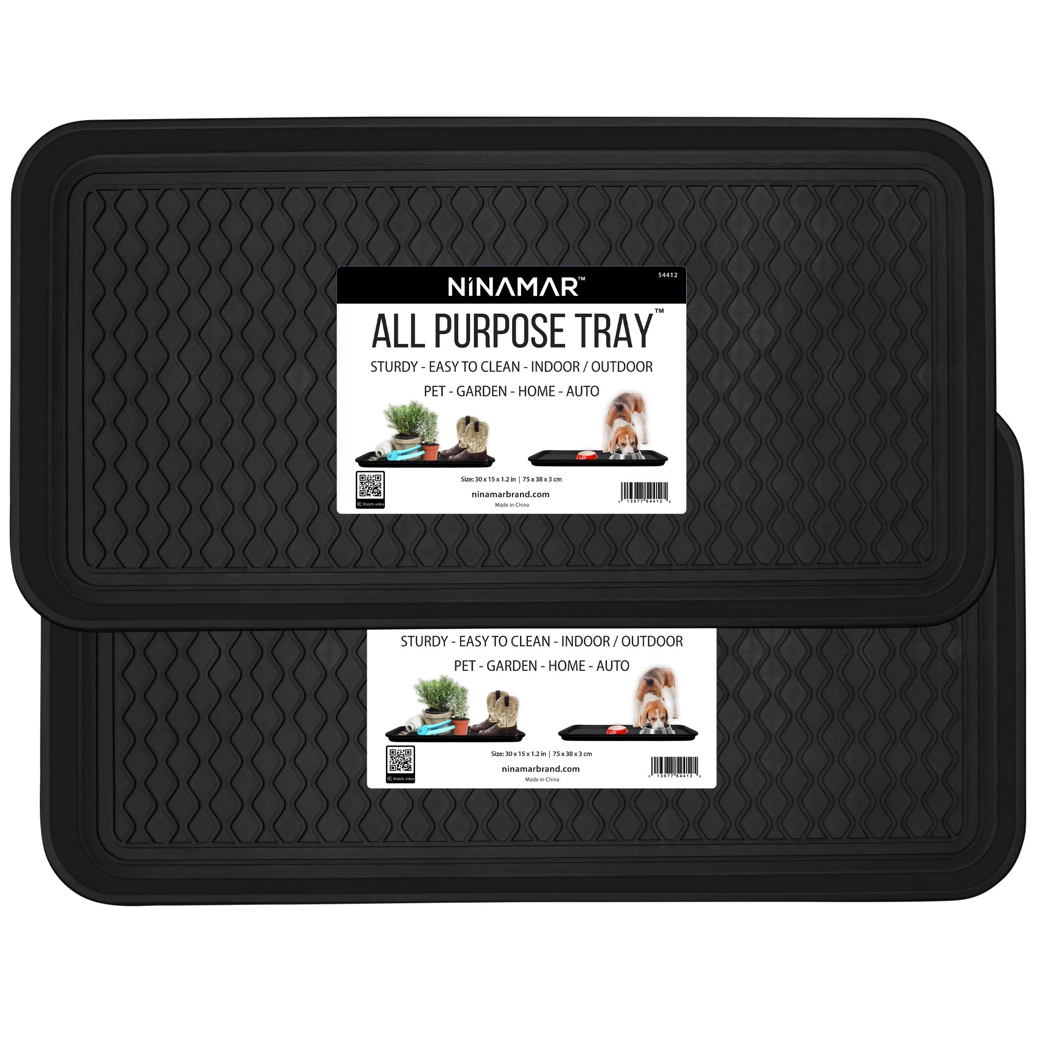 Ninamar Boot Tray - 30 x 15 Inch - 2 Trays