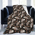 Carwayii Possums Blanket Opossum Blanket Possum Gifts Black Throw Blanket For Women Men Soft Blanket Possum Stuffed Animal Blank