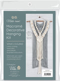 Solid Oak Macrame KIT LAYRD, Two-Tone Layered Wall Hanging