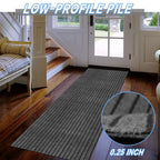 Freadem Runner Rugs 2' X 30' Indoor Outdoor Carpet Runner, Area Rugs With Anti-Slip Rubber Backing For Aisle Hallway Balcony Gar