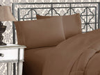 Elegant Comfort 4-Piece 1500 Premier Hotel Quality Bed Sheet Sets with Deep Pockets, Twin/Twin XL, Taupe