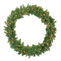 NORTHLIGHT Z84668 36 Pre-Lit Northern Pine Artificial Christmas Wreath-Clear Lights