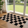 Othilic Front Door Mat Indoor Entrance - 2x4.3 Ft Floral Washable Layered Doormat Outdoor Entrance Porch Rug Non-Slip Tan Boho F
