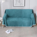 HOKIPO Chenille Sofa Cover 2 Seater Throw for Sofa & Bed, Teal