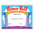 Trend Enterprises, Inc. Honor Roll Award Colorful Classics Certificates, 30 Ct