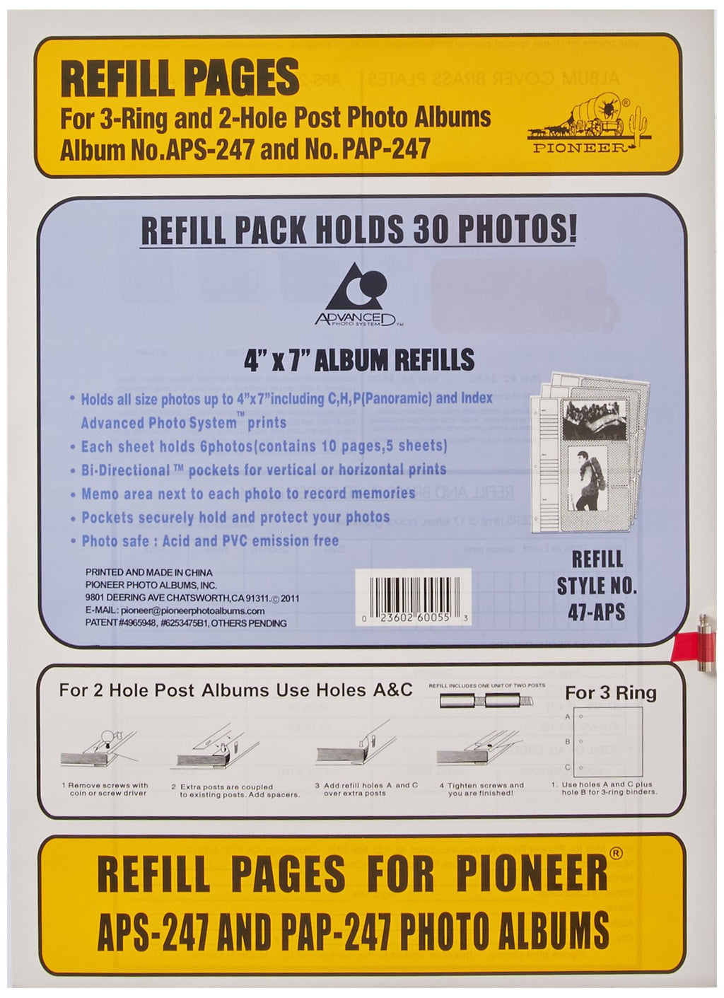 Pioneer 4X7 Aps 247 Album Refill