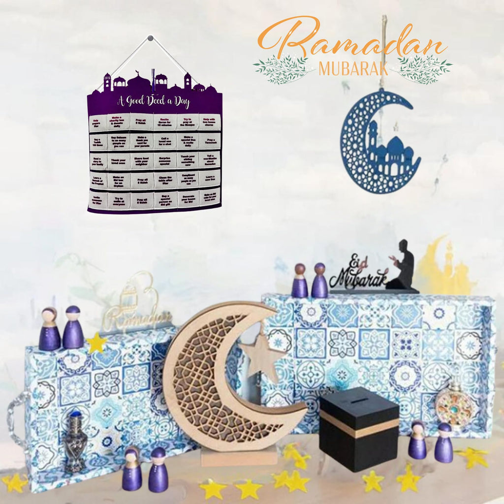 Eid Count Down Calendar Good Deed A Day Advent Calendar For Kids Islamic Festive Home D  Cor Eid Mubarak Advent Calendar + 10 Fr