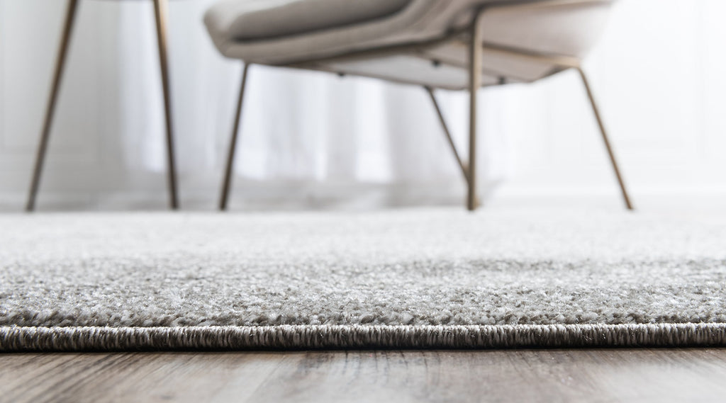 Unique Loom Del Mar Collection Area Rug - Lucille (5' 3'' X 8' Rectangle, Gray/ Ivory)