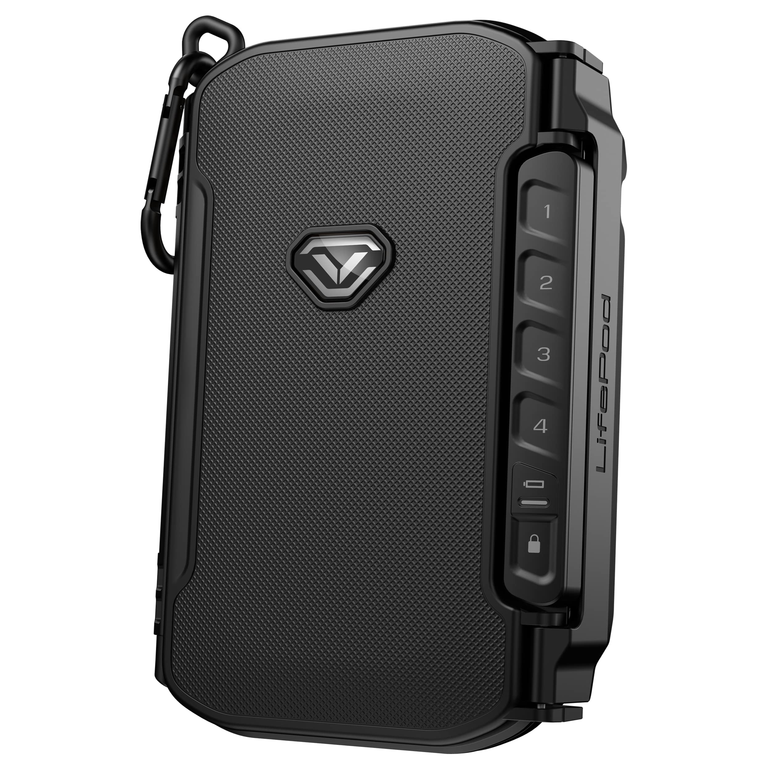 Vaultek Lifepod X Micro Weatherproof Electronic Lockbox Secure Travel Case Rugged Mini Portable Case With Backlit Keypad (Covert