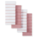 KitchenAid Albany Kitchen Towel 4-Pack Set, Dried Rose/White, 16x26
