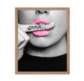 Poster Master Biting Finger Poster - Pink Lips Print - Fashion Art - Modern Art - Trendy Art - Gift for Men, Women & Fashionista