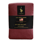 U.S. Polo Assn. All Season, Soft And Cozy T-Shirt Material, 1800 Thread Count 4-Piece Cotton Rich Jersey Sheet Set