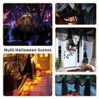 590' X 30' Halloween Creepy Cloth Spooky Halloween Decorations Indoor Outdoor Haunted House Party Decor Supplies Backdrops For