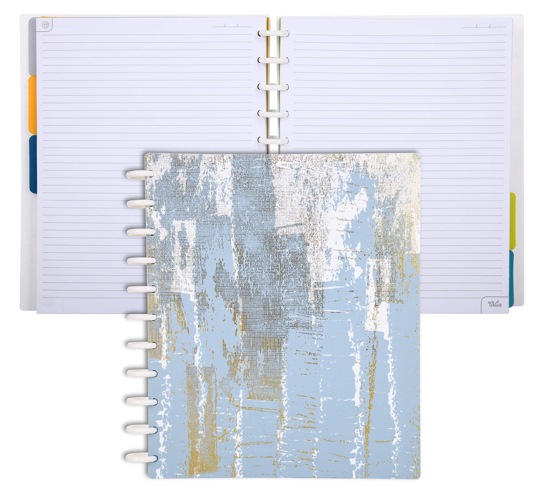Talia Discbound Notebooks, Planner, Customizable, (Xluxe 2 Sky, Letter (8.5In X 11In))