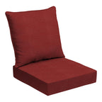 Arden Selections Oceantex Outdoor Deep Seating Cushion Set 24 X 24, Nautical Red