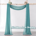 Donren Luxury Soft Sheer Curtains Scarf For Windows - Semi Voile Window Scarf Valance,52 Inches Wide By 144 Inches Long (1 Panel
