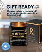 Funny Tennis Candle, Unique Tennis Gifts For Men & Women, Perfect Tennis Gift For Him Or Her, Gifts For A Tennis Coach & Player,