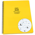Rite In The Rain Weatherproof Side Spiral Notebook, 8.5' X 11', Yellow Cover, Universal Page Pattern (No. 373-Mx)