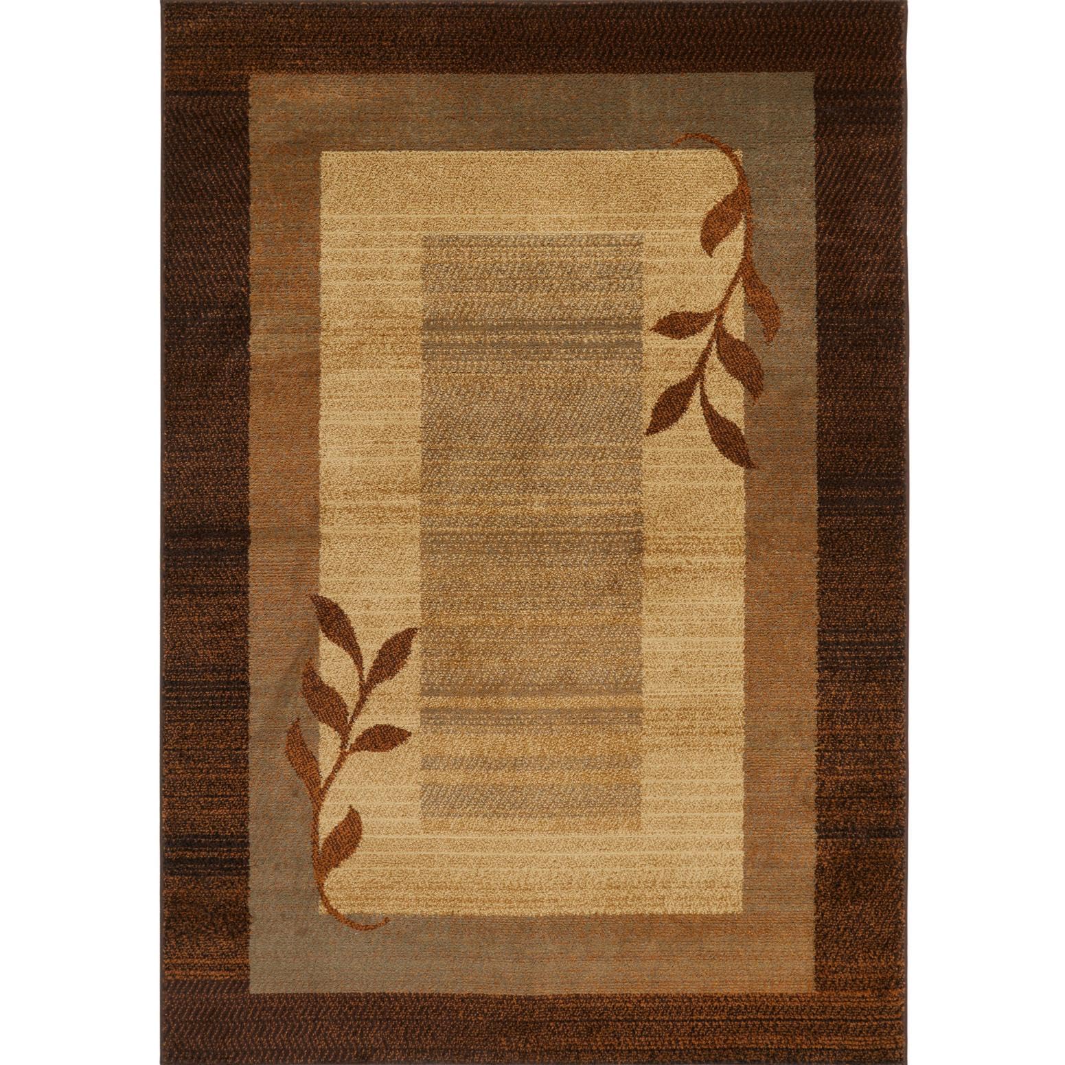 Home Dynamix Royalty Clover Modern Area Rug, Brown Multi, 19.6x31.5 Rectangle