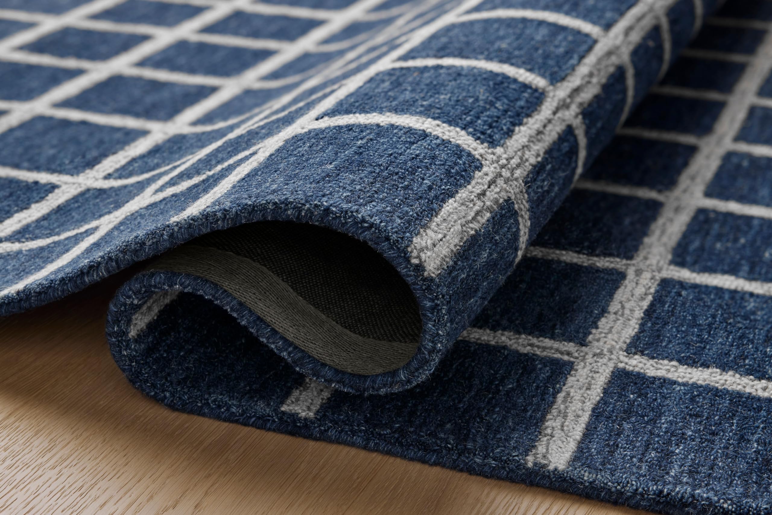 Loloi Chris Loves Julia X Polly Navy/Silver 8'-6'' X 11'-6'' Area Rug